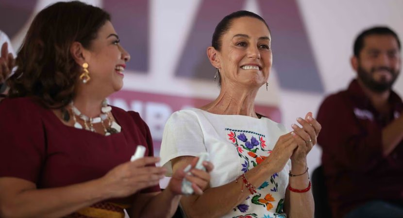 [El Universal] Clara Brugada y Claudia Sheinbaum cerrarán campaña en el Zócalo con mitin y concierto de Los Ángeles Azules